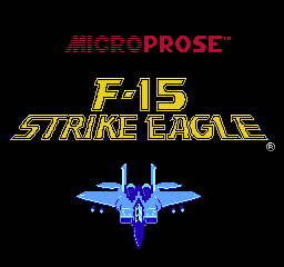 F-15 Strike Eagle (USA) Title Screen